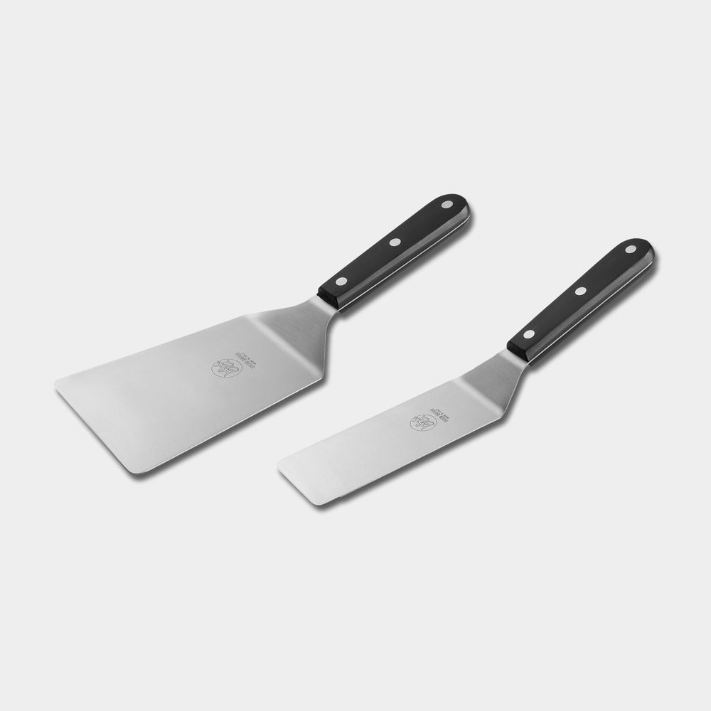 Black Polymer Line - SET 2 SPATULAS: WIDE SPATULA + NARROW SPATULA