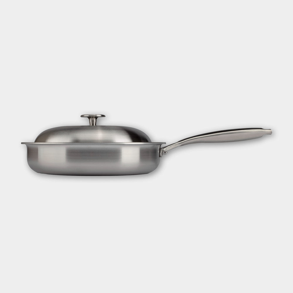Non-Toxic Ø 9.45 Titanium Cooking Pan with Lid | Due Buoi – Due 